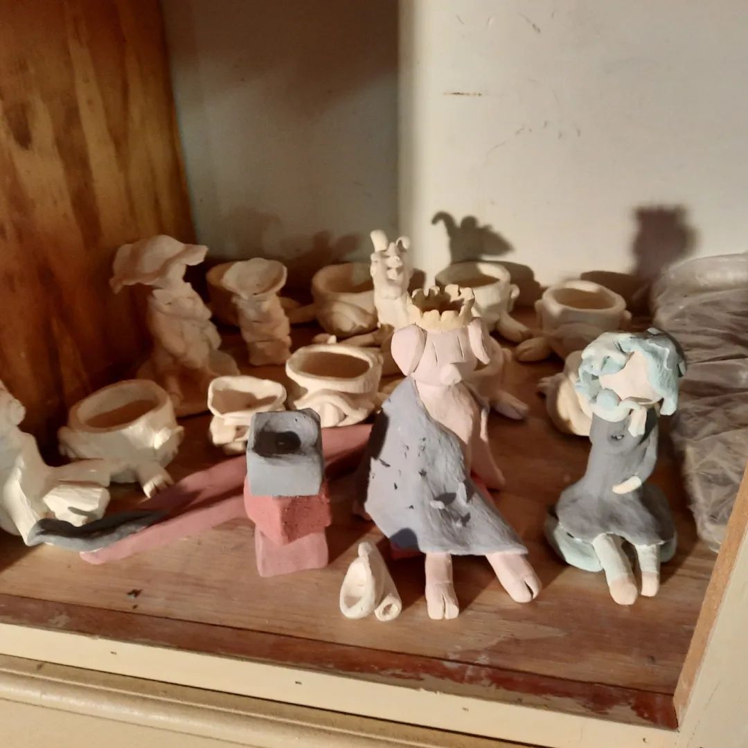 pre-fired ceramics.